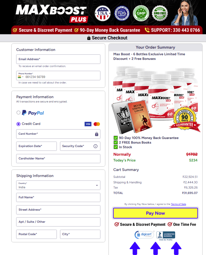 Secure Checkout Form